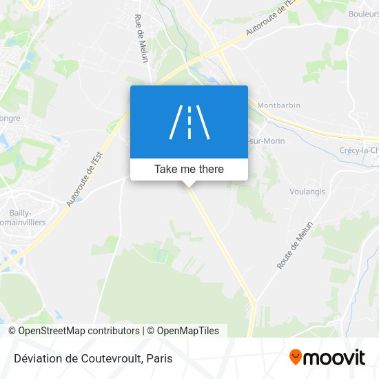 Déviation de Coutevroult map