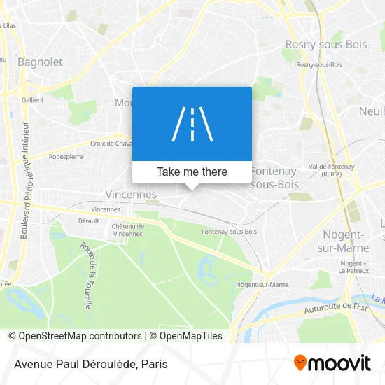 Avenue Paul Déroulède map