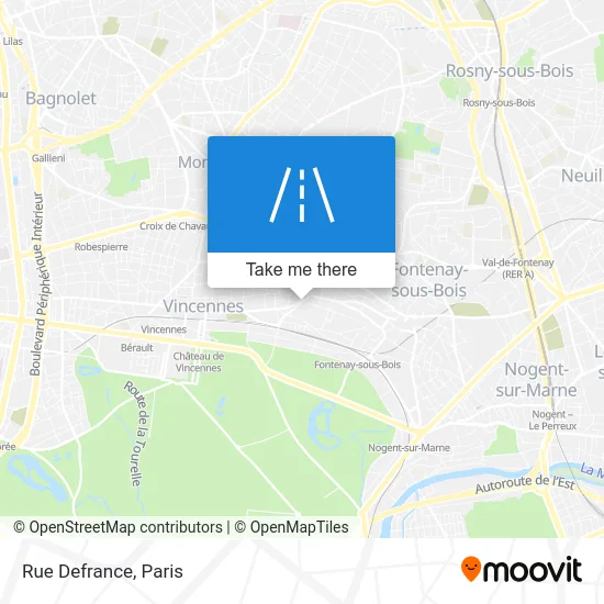Rue Defrance map