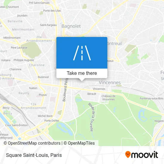 Square Saint-Louis map