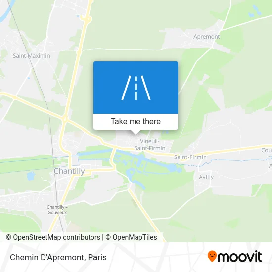 Chemin D'Apremont map