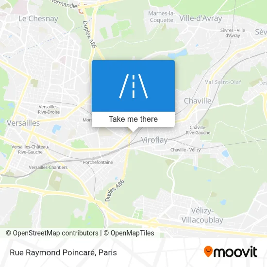 Rue Raymond Poincaré map