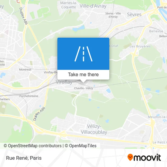 Rue René map