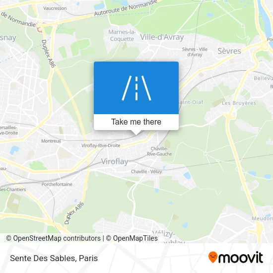 Sente Des Sables map