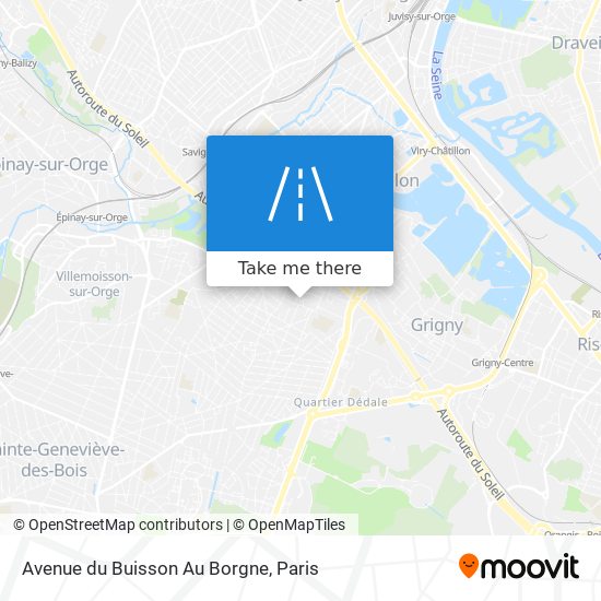 Mapa Avenue du Buisson Au Borgne