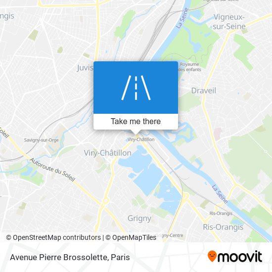 Mapa Avenue Pierre Brossolette
