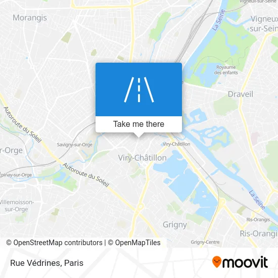 Rue Védrines map