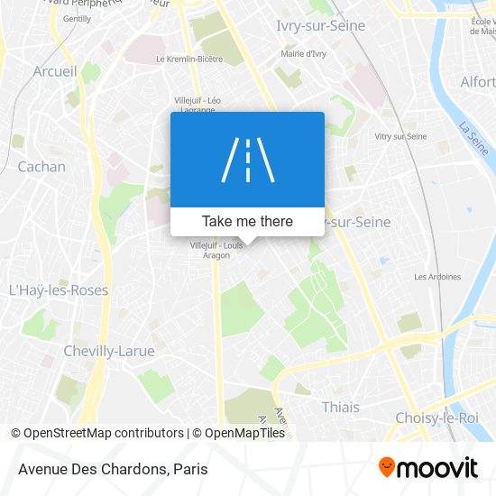 Mapa Avenue Des Chardons