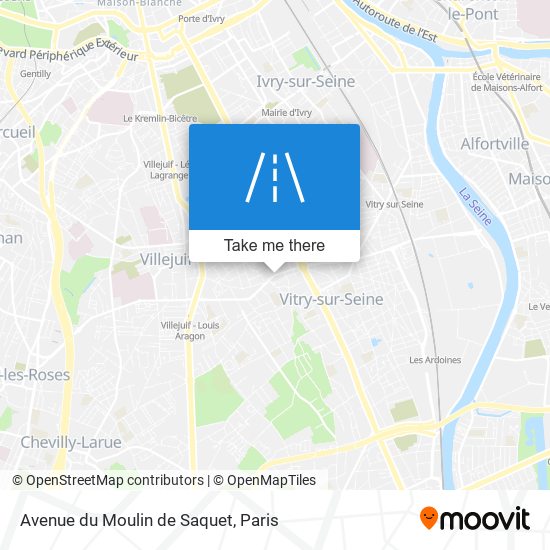 Avenue du Moulin de Saquet map