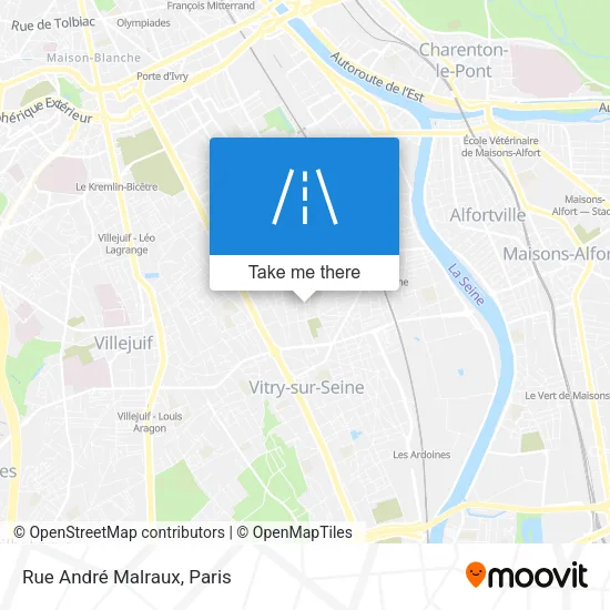 Rue André Malraux map