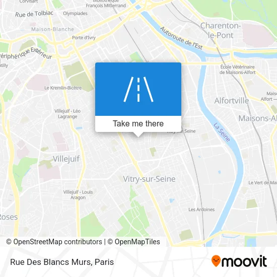 Rue Des Blancs Murs map