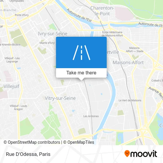 Rue D'Odessa map