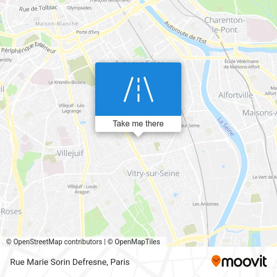 Rue Marie Sorin Defresne map