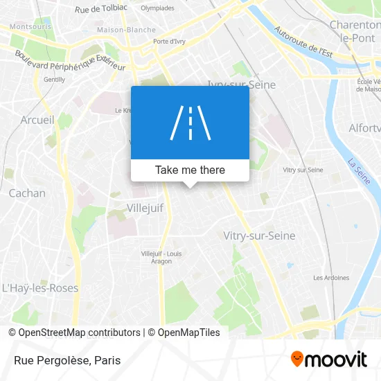 Rue Pergolèse map