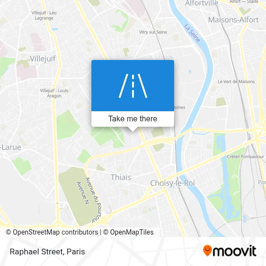 Rue Raphaël map