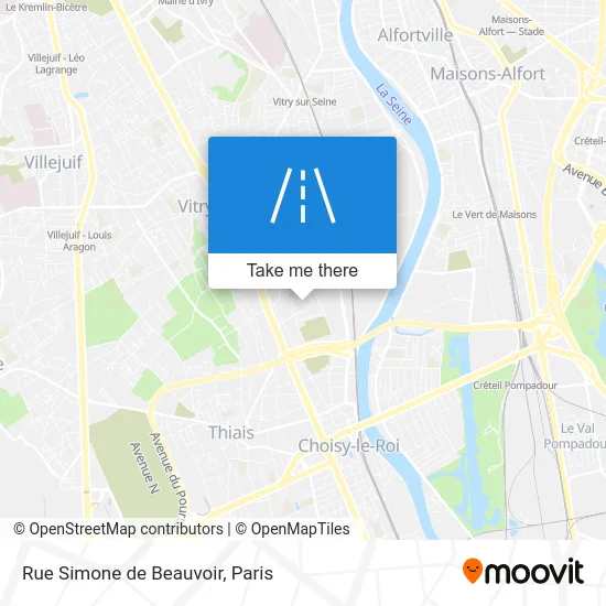Rue Simone de Beauvoir map