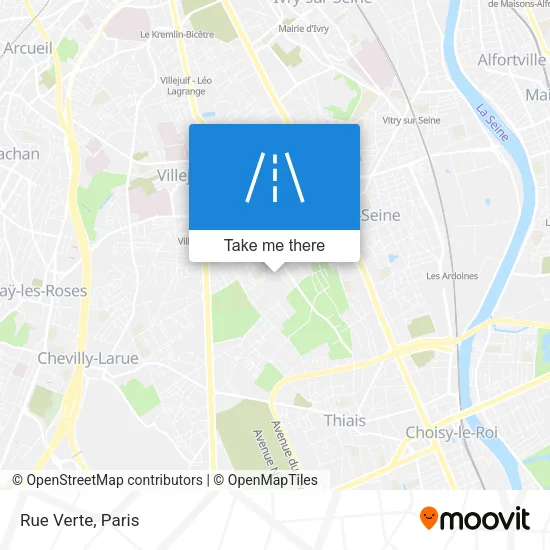 Rue Verte map