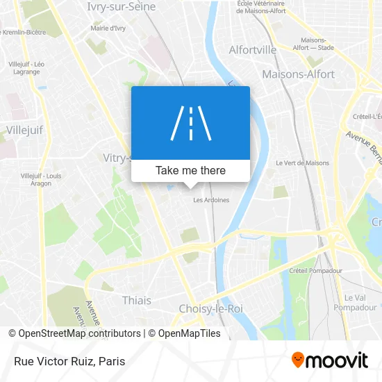 Rue Victor Ruiz map