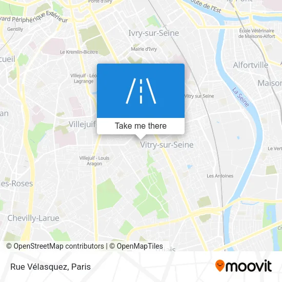Rue Vélasquez map