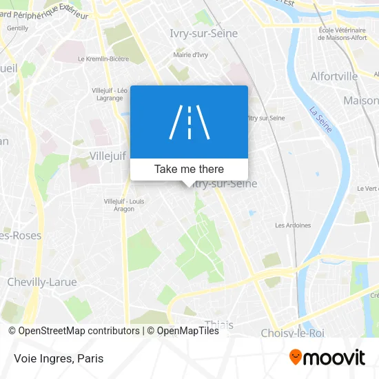 Voie Ingres map