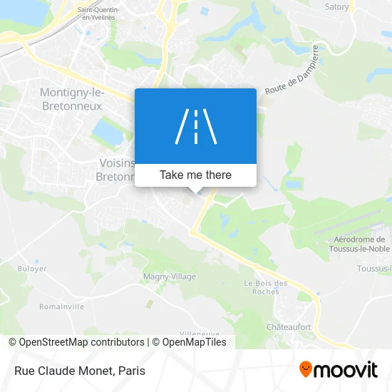 Rue Claude Monet map