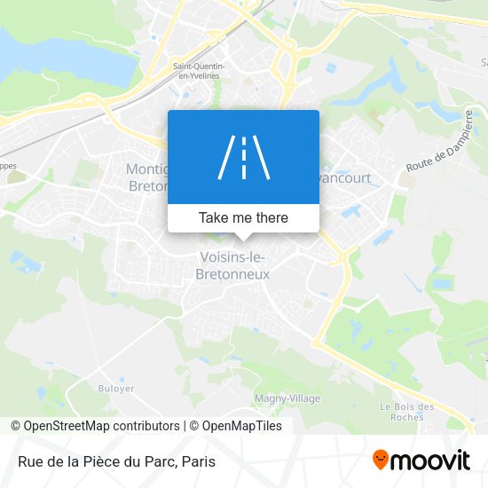 Rue de la Pièce du Parc map