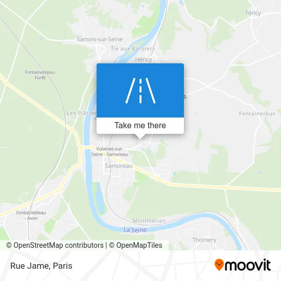 Rue Jame map