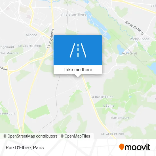 Rue D'Elbée map