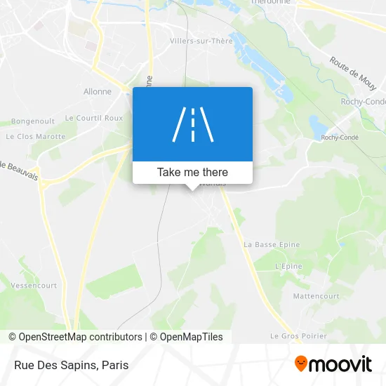 Rue Des Sapins map