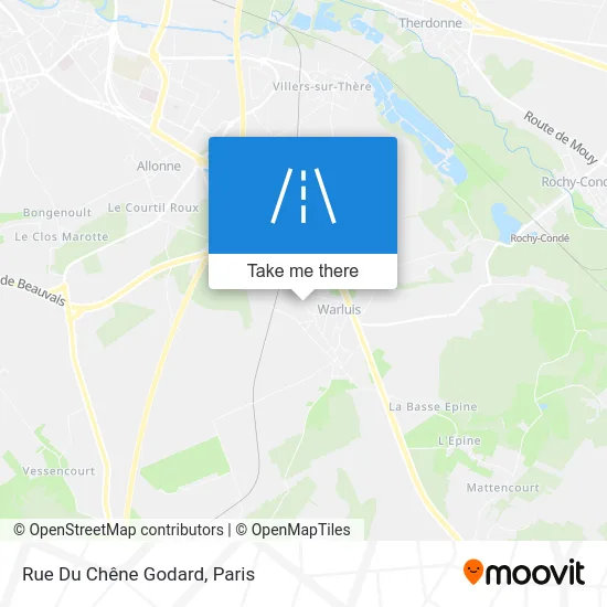 Rue Du Chêne Godard map