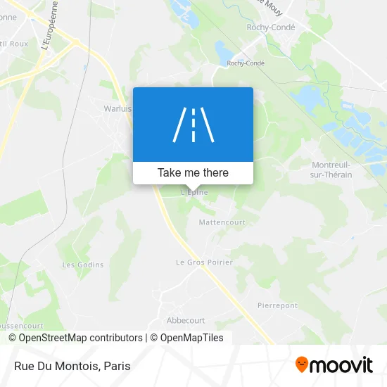 Rue Du Montois map
