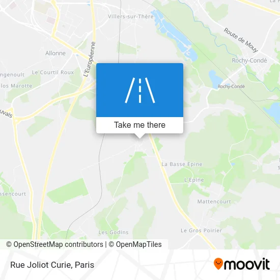 Rue Joliot Curie map