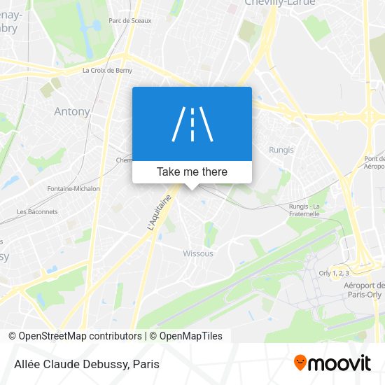 Allée Claude Debussy map