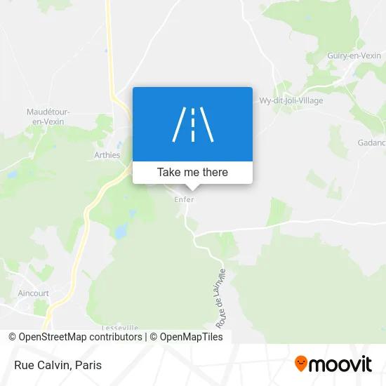 Rue Calvin map