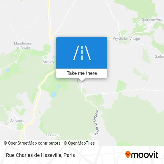 Rue Charles de Hazeville map