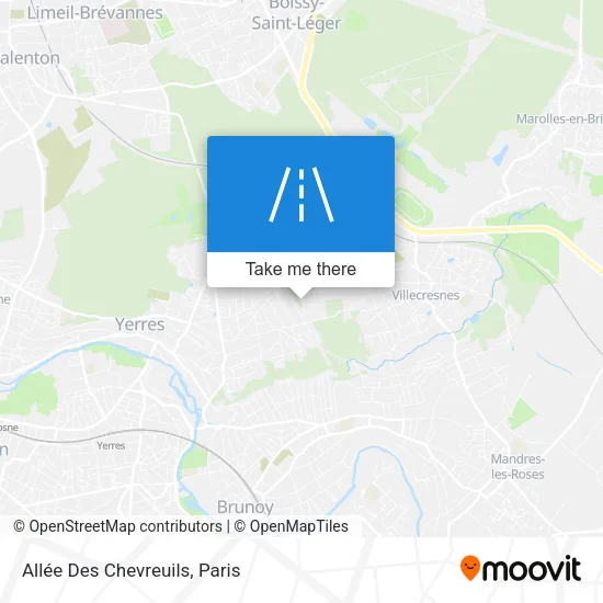 Allée Des Chevreuils map