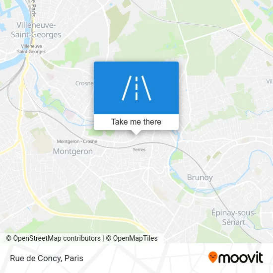 Rue de Concy map