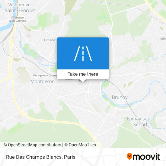 Rue Des Champs Blancs map