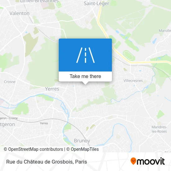 Rue du Château de Grosbois map