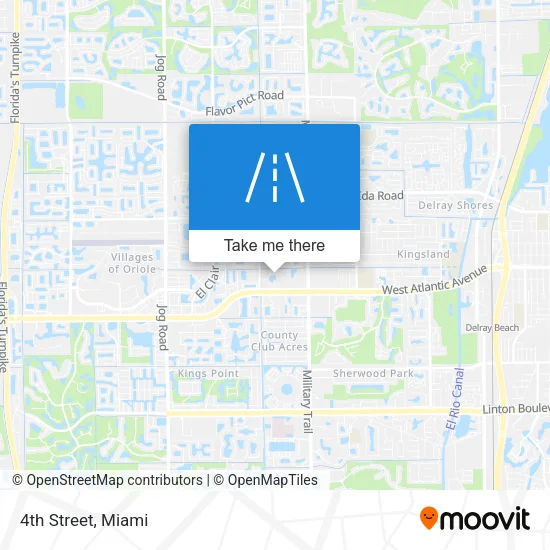 4th Street map