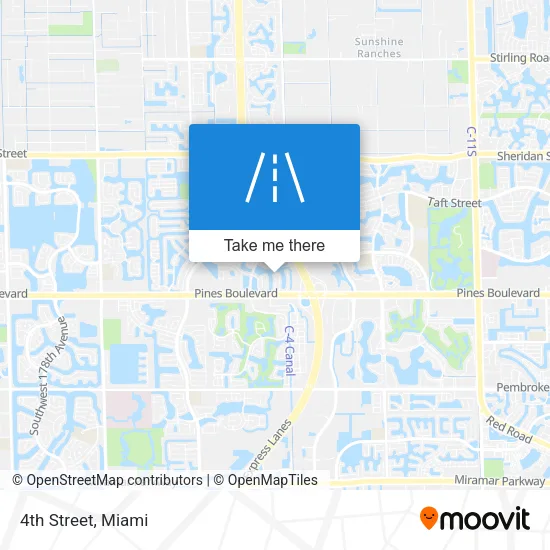 4th Street map