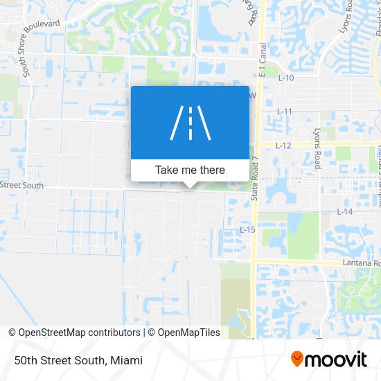 Mapa de 50th Street South