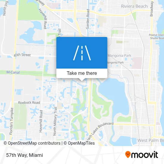 57th Way map