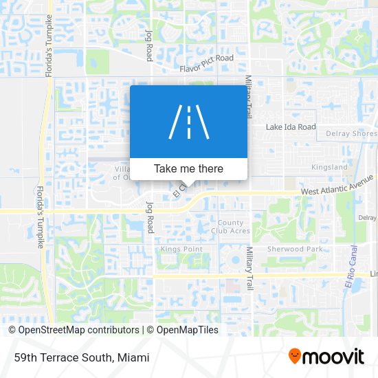 Mapa de 59th Terrace South