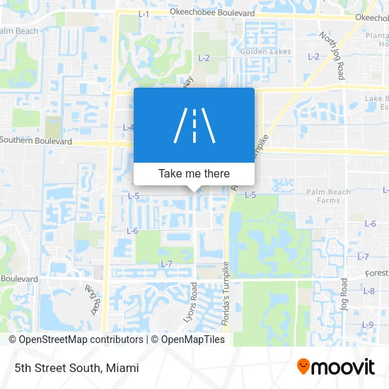 5th Street South map