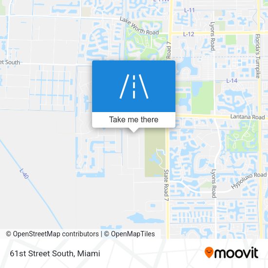 61st Street South map