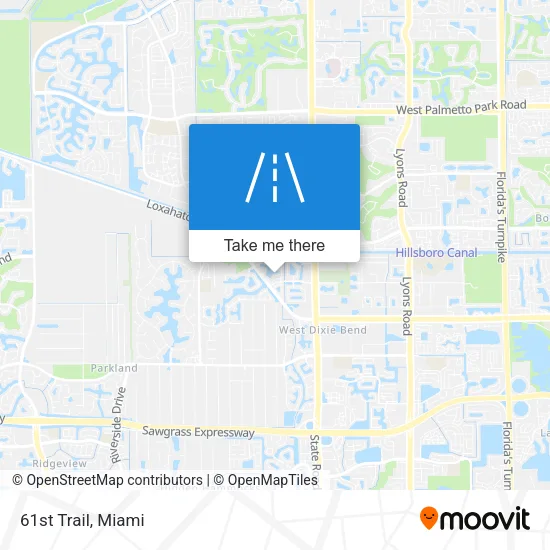 61st Trail map