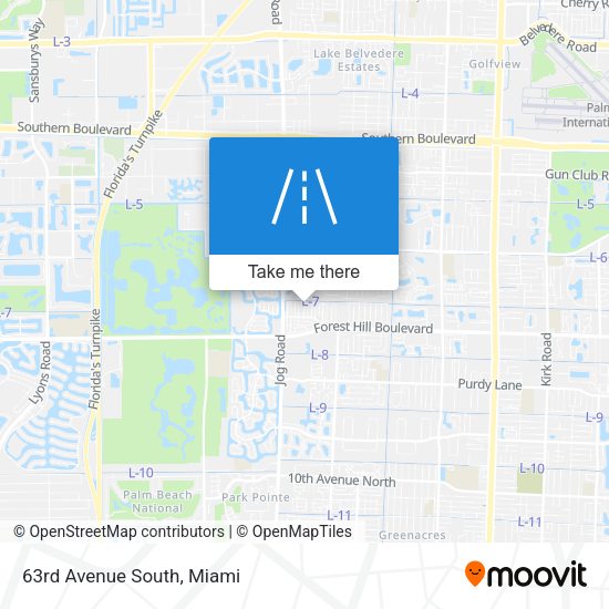 Mapa de 63rd Avenue South