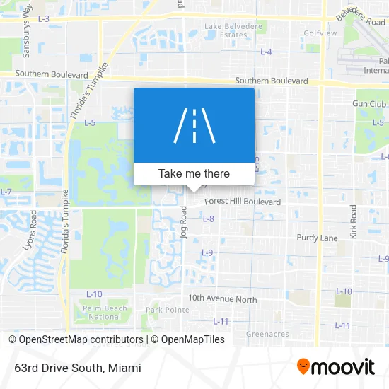 63rd Drive South map
