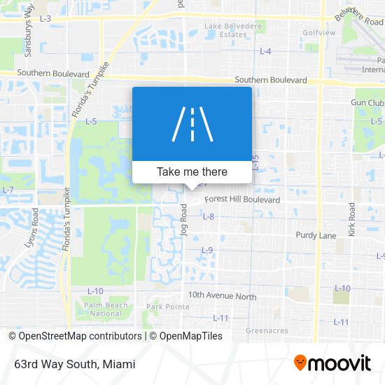 Mapa de 63rd Way South